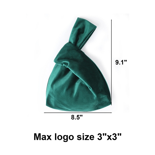 Elegant and luxurious soft velvet handbag