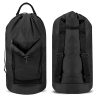 Shoulder Strap Mesh Pocket Laundry Backpack
