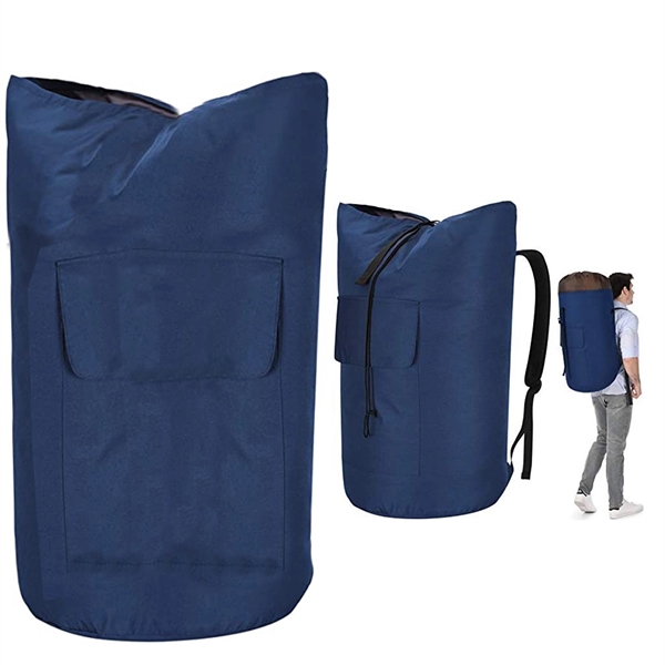 Straps Large Heavy Duty Laundry Backpack Bag