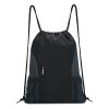 Sports Gym Sackpack Mesh Pocket Drawstring Backpack