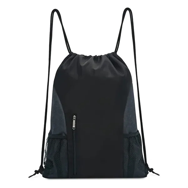 Sports Gym Sackpack Mesh Pocket Drawstring Backpack