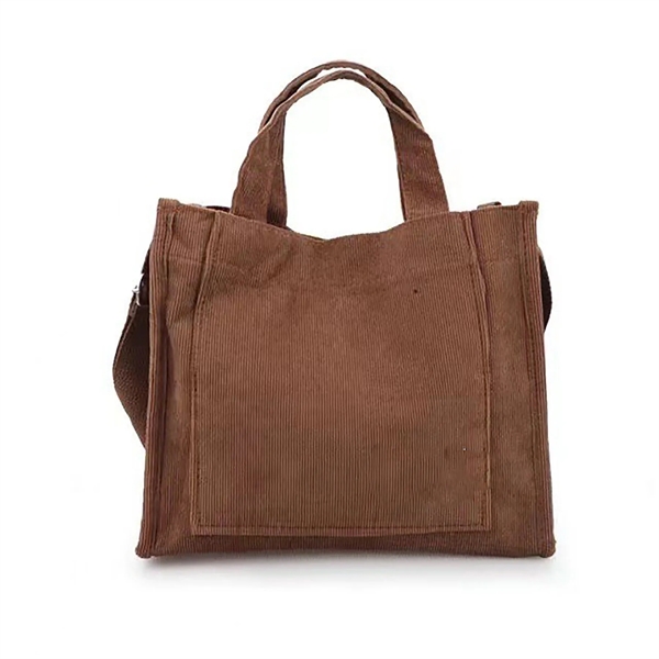 Small Women Corduroy Tote Handbag