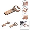 4GB USB Flash Drive Metal Love Heart Key Shaped