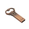 4GB USB Flash Drive Metal Love Heart Key Shaped
