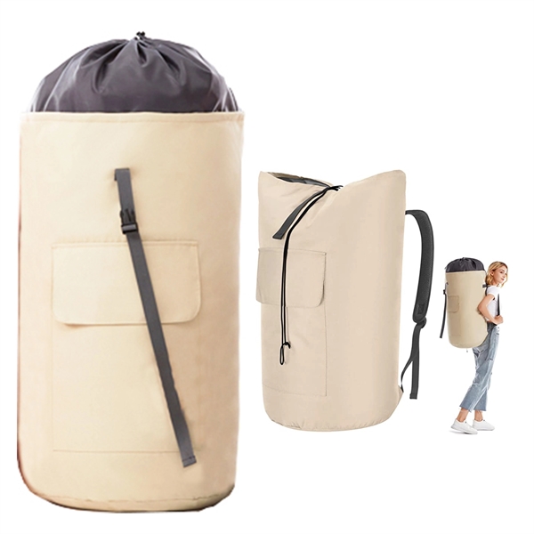 Straps Large Heavy Duty Laundry Backpack Bag