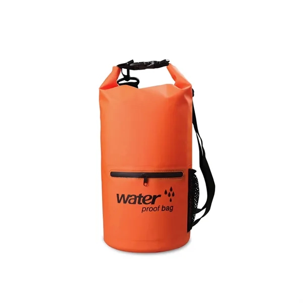 Waterproof Dry Bag With Front Zippered Pocket
