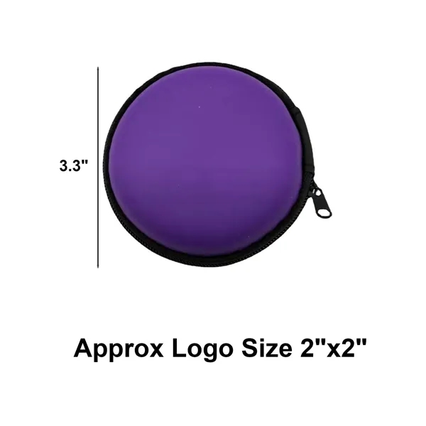 Round Earphone Case