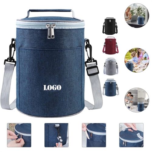 主体 Oxford cloth round insulated cooler bag