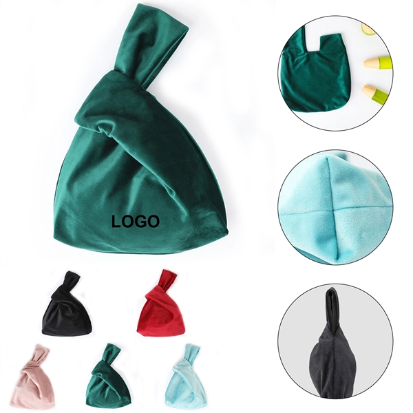 Elegant and luxurious soft velvet handbag