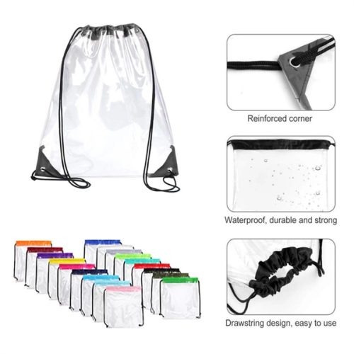 主图 Transparent Waterproof Drawstring Backpack