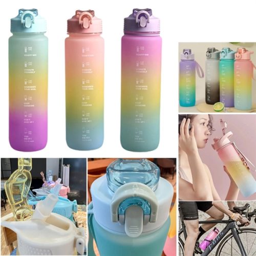 Time Marker Bottle w/ Straw