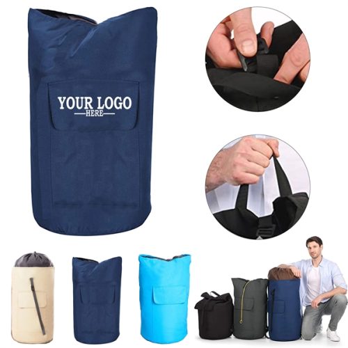 Straps Large Heavy Duty Laundry Backpack Bag