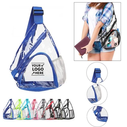 Transparent Backpack Clear PVC Sling Shoulder Bag