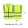 Reflective Safety Vest Zipper High Visibility