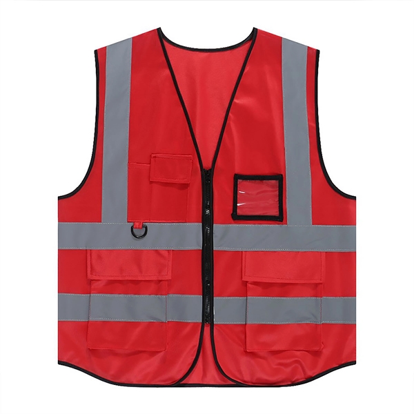 Reflective Safety Vest Zipper High Visibility