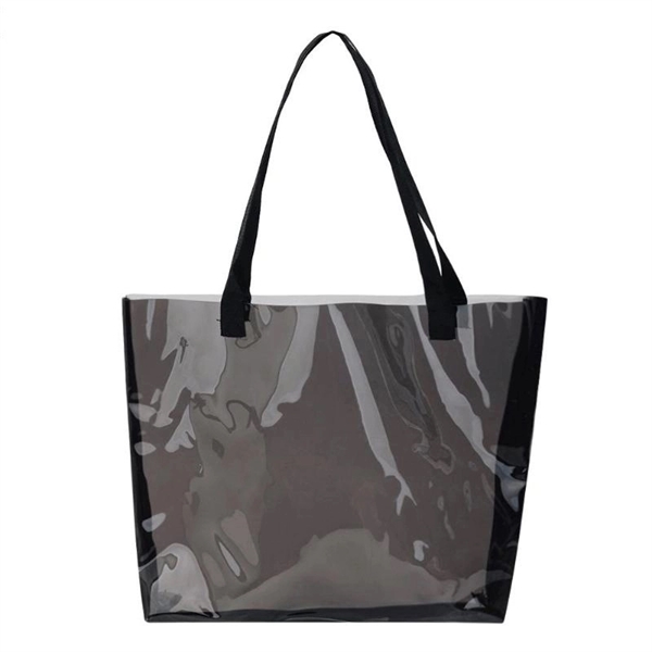 19.3 Semi-Clear Handbags Jelly Pvc Shoulder Tote Bag