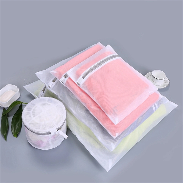 Mesh Laundry Bag Set W/Zipper