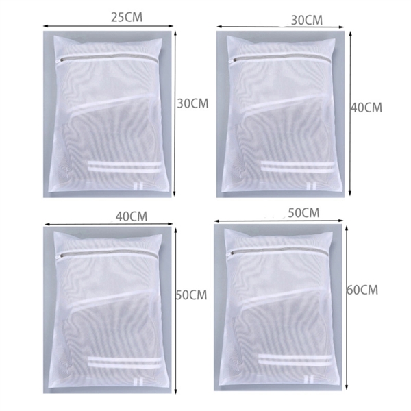 Mesh Laundry Bag Set W/Zipper