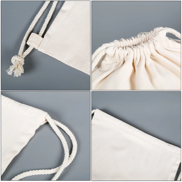 Cotton Drawstring Backpack 17" X 14"
