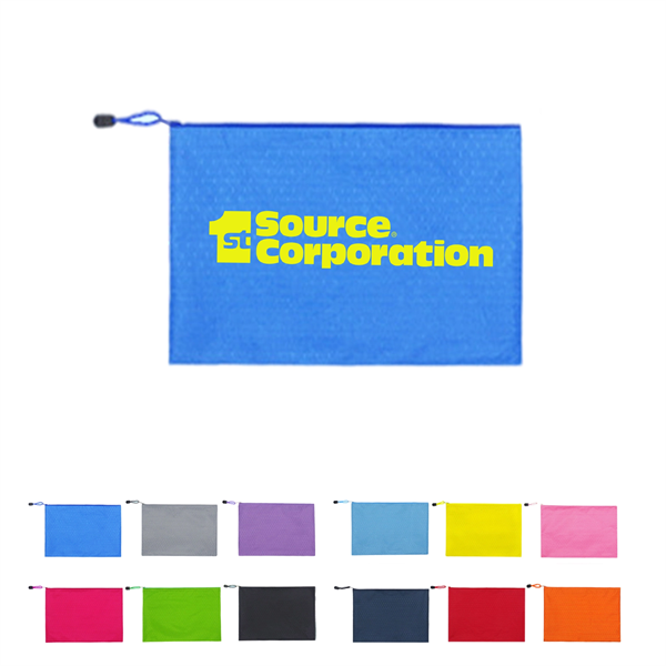 Custom A4 Waterproof Zipper Document Bag