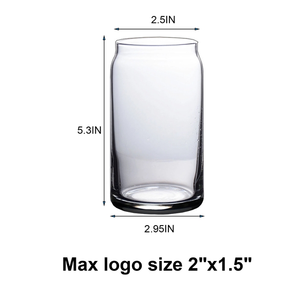 16 Oz Beer Can Glass