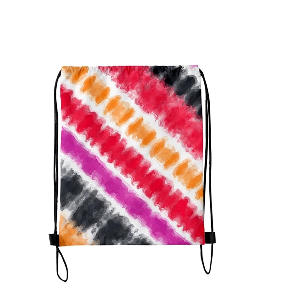 300D Tie Dye Drawstring Backpack