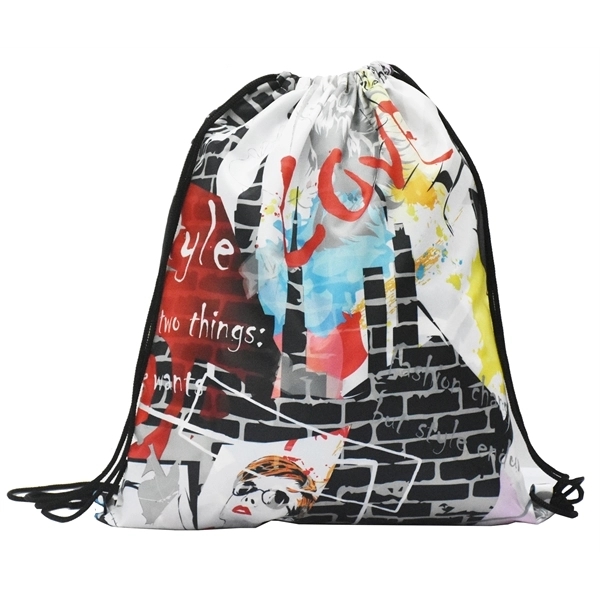 303246358 14"X17" Sublimation 420D Polyester Drawstring Bag