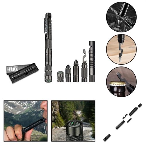 Multifunctional Tactical Pen 9 In 1 Stocking Stuffer