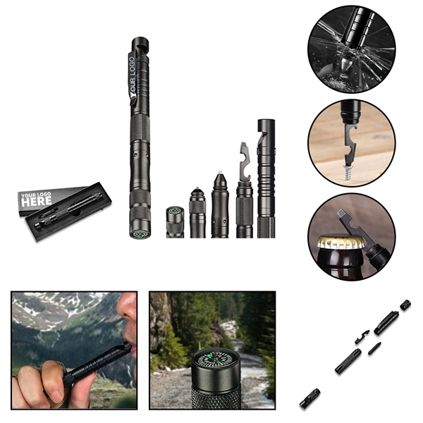 Multifunctional Tactical Pen 9 In 1 Stocking Stuffer