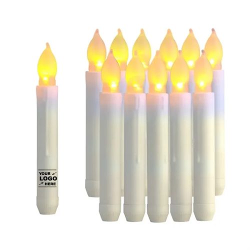 319897562 6.5" White LED Taper Candle