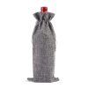 Burlap Wine Bags With Drawstring