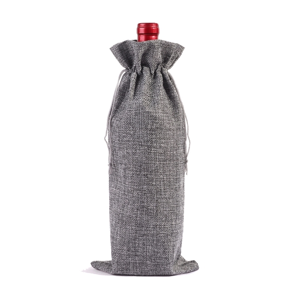 Burlap Wine Bags With Drawstring