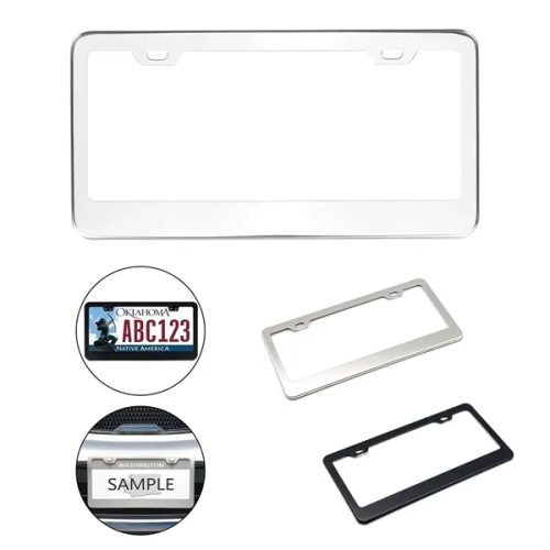 6.1 Stainless Steel License Plate Frame Covers Holder