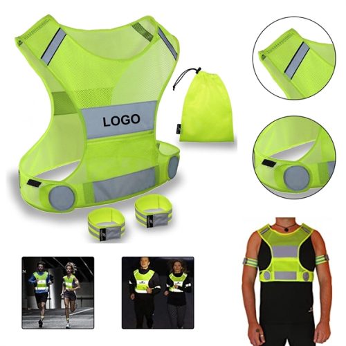 7.1 Reflective Vest Running Gear Lightweight Safety Arm Bands