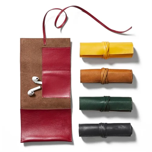 1.1 Pu Tech Cord Cable Roll Up Organizer