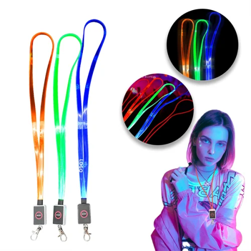 1.1 LED Light Up Lanyard with Badge Holder