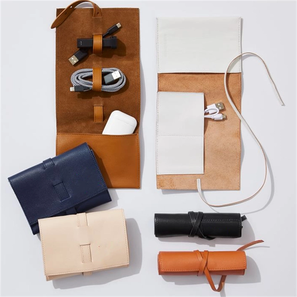 1.3 Pu Tech Cord Cable Roll Up Organizer