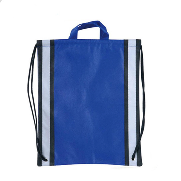 210D Nylon Reflective Drawstring Backpack