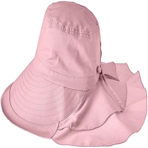 Wide Brim Safari Hat with Neck Flap