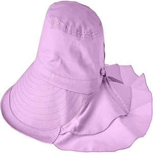 Wide Brim Safari Hat with Neck Flap