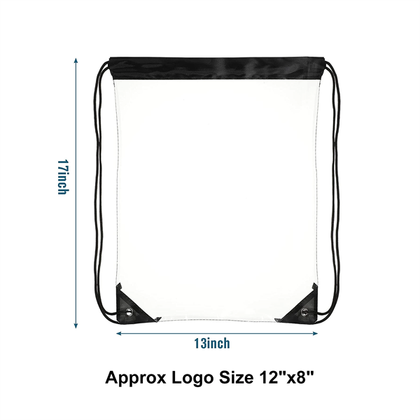 PVC Clear Waterproof Drawstring Backpack Bag
