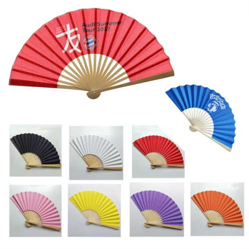 Full Color Bamboo Folding Hand Paper Fan