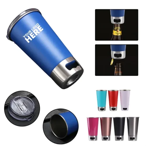 17oz Stainless Steel Beer Bottle With Opener