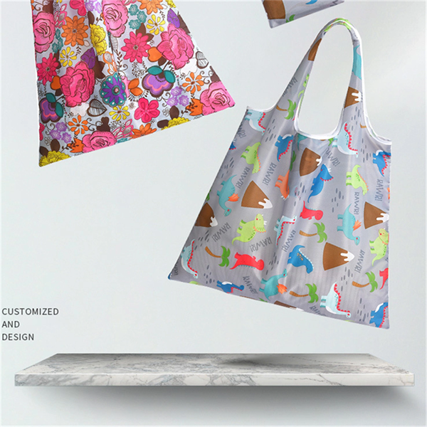 210D Foldable Reusable Grocery Tote