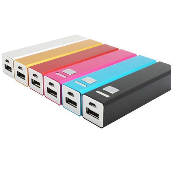 17.2 2600Mah Aluminium Tube Shape Shell Metal Power Bank