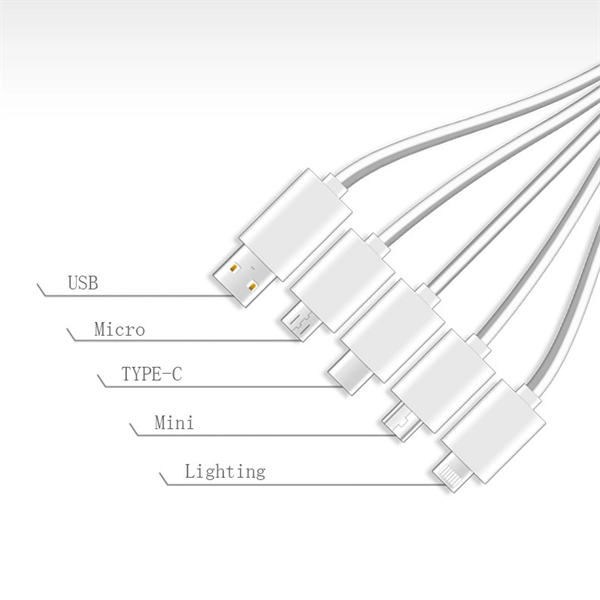 Multi Led 5-In-1 Charging Cable
