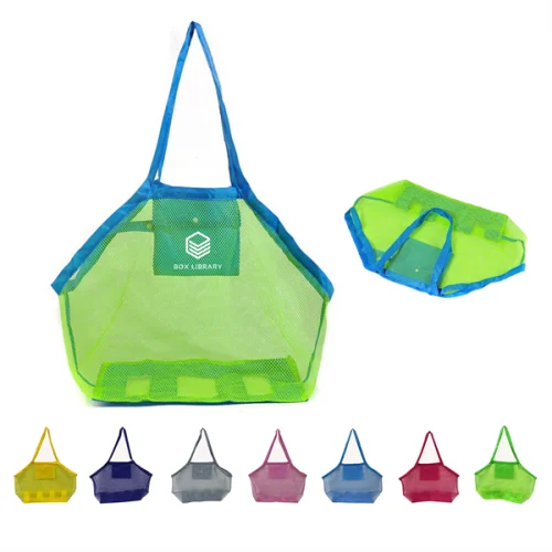 Protable Mesh Beach Toys Sundries Storage Bags