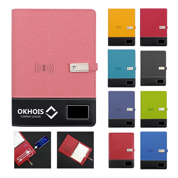 2.1 Multi-Functional Wireless Power Bank Notebook