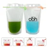 Reusable Drink Pouch With Straw