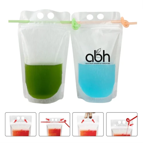 21.1 Reusable Drink Pouch With Straw